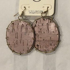 Pink Cork Earrings